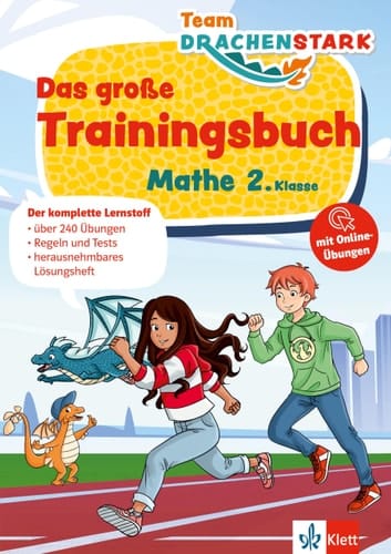 Klett Team Drachenstark: Das große Trainingsbuch Mathe 2. Klasse Der komplette Lernstoff
