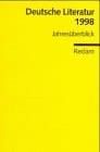 Deutsche Literatur 1998 Jahresüberblick