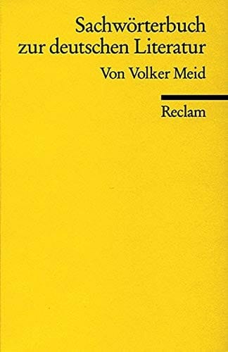 Sachwörterbuch zur deutschen Literatur.
