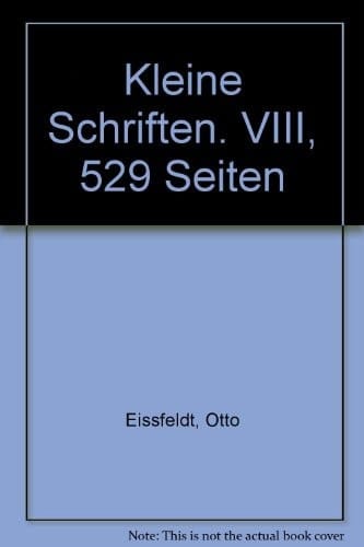 Kleine Schriften Band 3