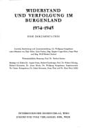 Widerstand und Verfolgung im Burgenland, 1934-1945: Eine Dokumentation (German Edition)
