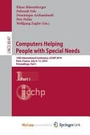 Computers Helping People with Special Needs 14th International Conference, ICCHP 2014, Paris, France, July 9-11, 2014, Proceedings, Part I