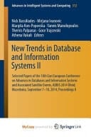 New Trends in Database and Information Systems II Selected Papers of the 18th East European Conference on Advances in Databases and Information Systems and Associated Satellite Events, Adbis 2014 Ohrid, Macedonia, September 7-10, 2014 Proceedings II