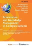 Information and Knowledge Management in Complex Systems 16th IFIP WG 8.1 International Conference on Informatics and Semiotics in Organisations, ICISO 2015, Toulouse, France, March 19-20, 2015, Proceedings