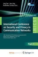 International Conference on Security and Privacy in Communication Networks 10th International ICST Conference, SecureComm 2014, Beijing, China, September 24-26, 2014, Revised Selected Papers, Part I