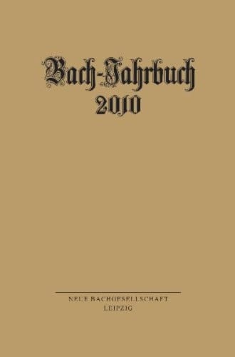 Bach-Jahrbuch 2010