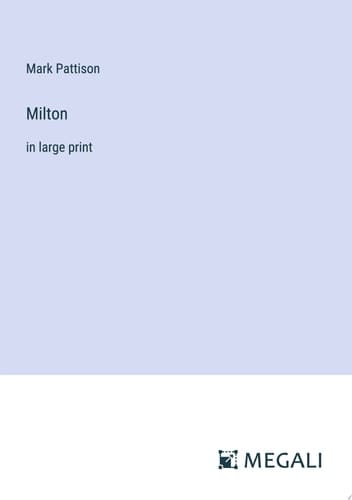 Milton in large print