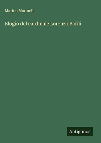 Elogio del cardinale Lorenzo Barili