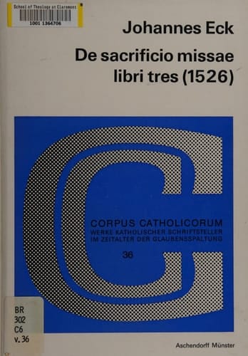 Corpus Catholicorum Werke katholischer Schriftsteller im Zeitalter der Glaubensspaltung ...
