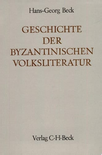 Geschichte der byzantinischen Volksliteratur