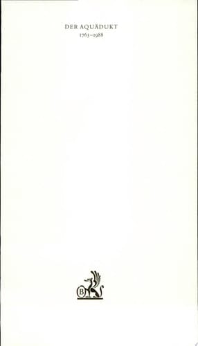 Der Aquädukt 1763-1988 ein Almanach aus dem Verlag C.H. Beck im 225. Jahr seines Bestehens