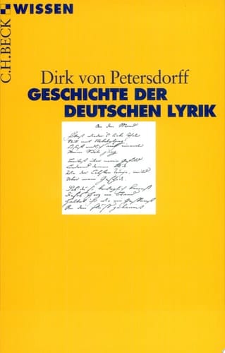 Geschichte der deutschen Lyrik