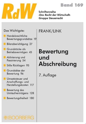 Bewertung und Abschreibung