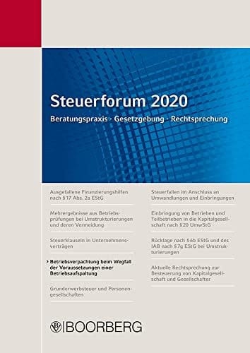 Betriebsverpachtung beim Wegfall der Voraussetzungen einer Betriebsaufspaltung