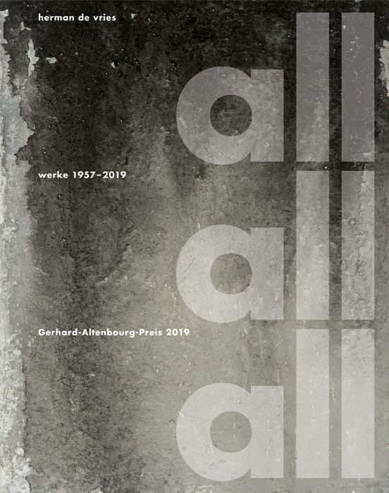 Herman de Vries, All All All - Werke 1957-2019 Gerhard-Altenbourg-Preis 2019