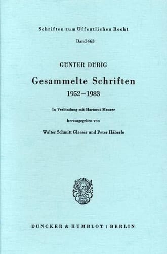 Gesammelte Schriften, 1952-1983