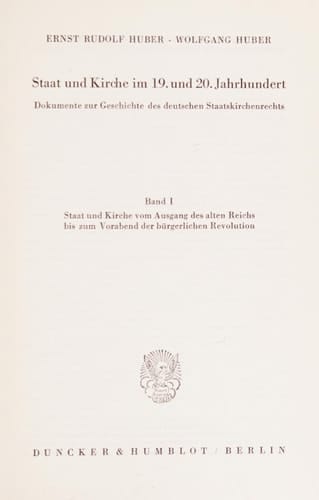 Staat Und Kirche Im 19. Und 20. Jahrhundert: Dokumente Zur Geschichte Des Deutschen Staatskirchenrechts. Bd. V: Register. Bearb. Von Rupprecht Stiefel (German Edition)