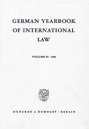 German Yearbook of International Law / Jahrbuch Für Internationales Recht