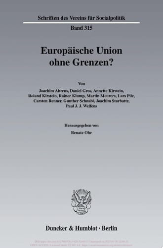 Europäische Union ohne Grenzen?