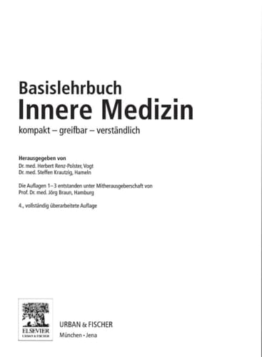 Basislehrbuch innere Medizin kompakt, greifbar, verständlich
