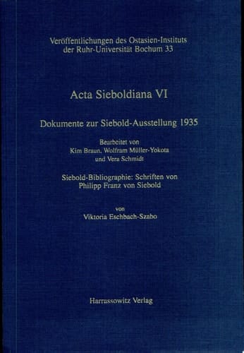 Dokumente zur Siebold-Ausstellung 1935