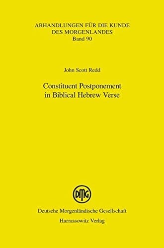 Constituent Postponement in Biblical Hebrew Verse