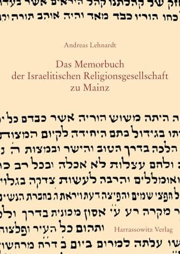 Das Memorbuch der Israelitischen Religionsgesellschaft zu Mainz