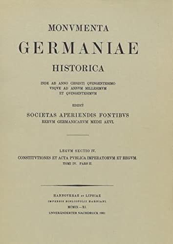 Constitutiones Et ACTA Publica Imperatorum Et Regum (1298-1313), Teil 2