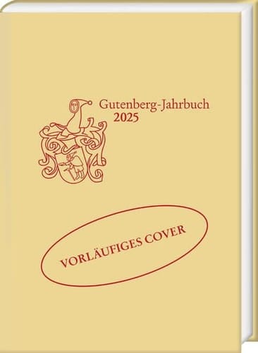 Gutenberg-Jahrbuch 100 (2025)