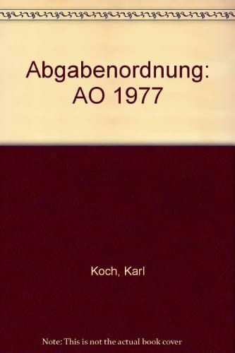 Abgabenordnung AO 1977