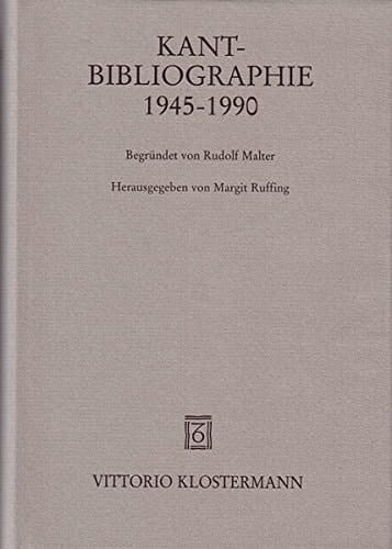 Kant-Bibliographie 1945 - 1990