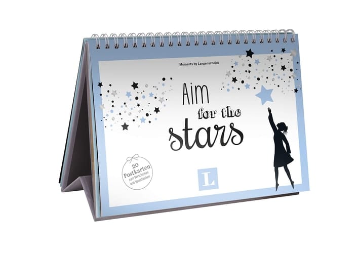 Aim for the Stars - Postkarten-Aufstellbuch Moments by Langenscheidt
