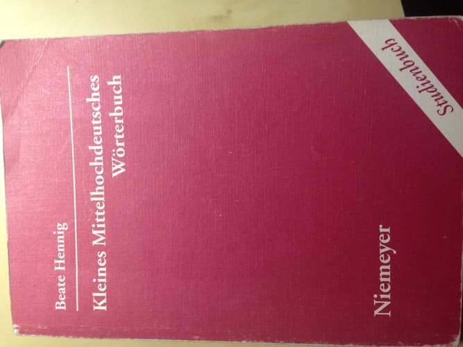 Kleines Mittelhochdeutches Worterbuch
