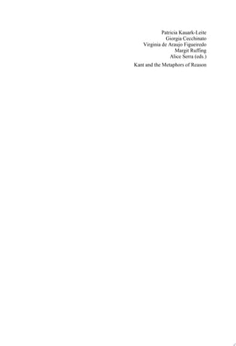 Kant and the Metaphors of Reason