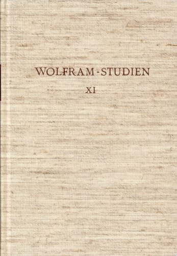 Wolfram-Studien XI Chansons de geste in Deutschland Schweinfurter Kolloquium 1988