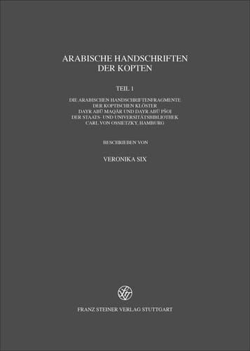 Arabische Handschriften der Kopten