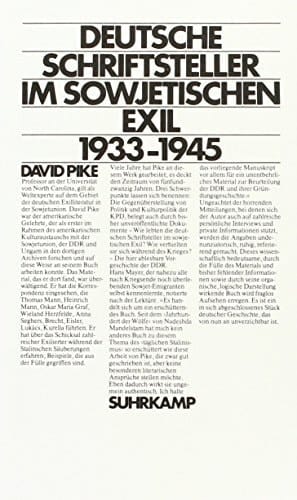 Deutsche Schriftsteller im sowjetischen Exil 1933-1945