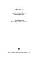 Fabrica: Studien zur antiken Literatur und ihrer Rezeption (Beiträge zur Altertumskunde) (German Edition)