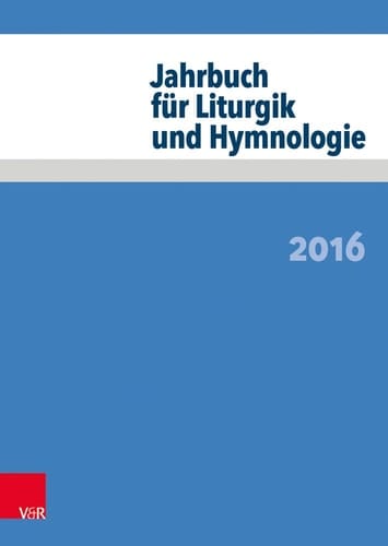 Jahrbuch für Liturgik und Hymnologie 2016
