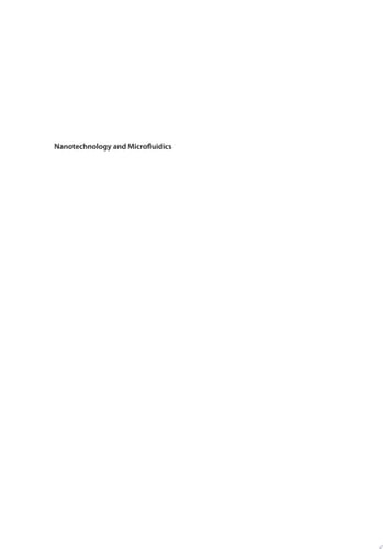 Nanotechnology for Microfluidics