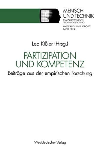 Partizipation und Kompetenz Beiträge aus der empirischen Forschung