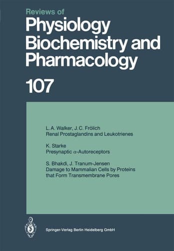 Reviews of Physiology, Biochemistry and Pharmacology