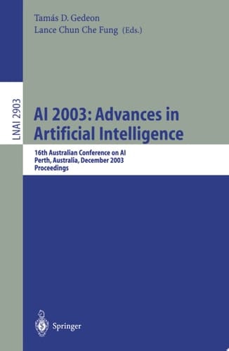 AI 2003: Advances in Artificial Intelligence