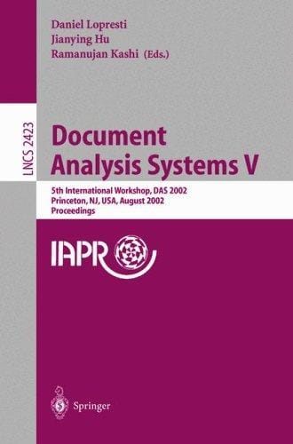 Document analysis systems V
