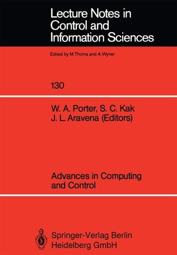 Advances in Computing and Control