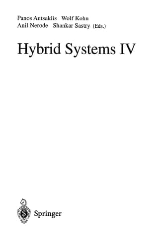 Hybrid Systems IV