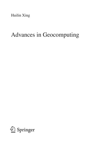 Advances in Geocomputing