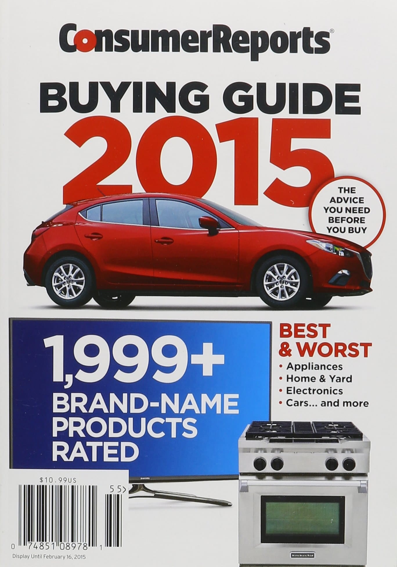 Consumer Reports Buying Guide 2015