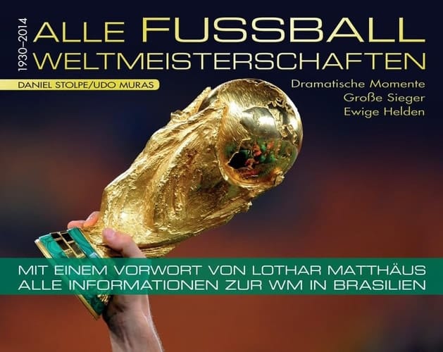 Alle Fussball-Weltmeisterschaften 1930 - 2014 ; dramatische Momente ; große Sieger ; ewige Helden
