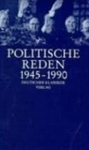 Politische Reden 1945 - 1990